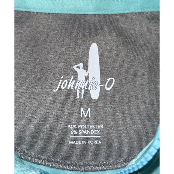 Johnnie-O Denny Men's Performance Vest Cay Turquoise Quarter-Zip Size M NWT - Picture 3 of 10